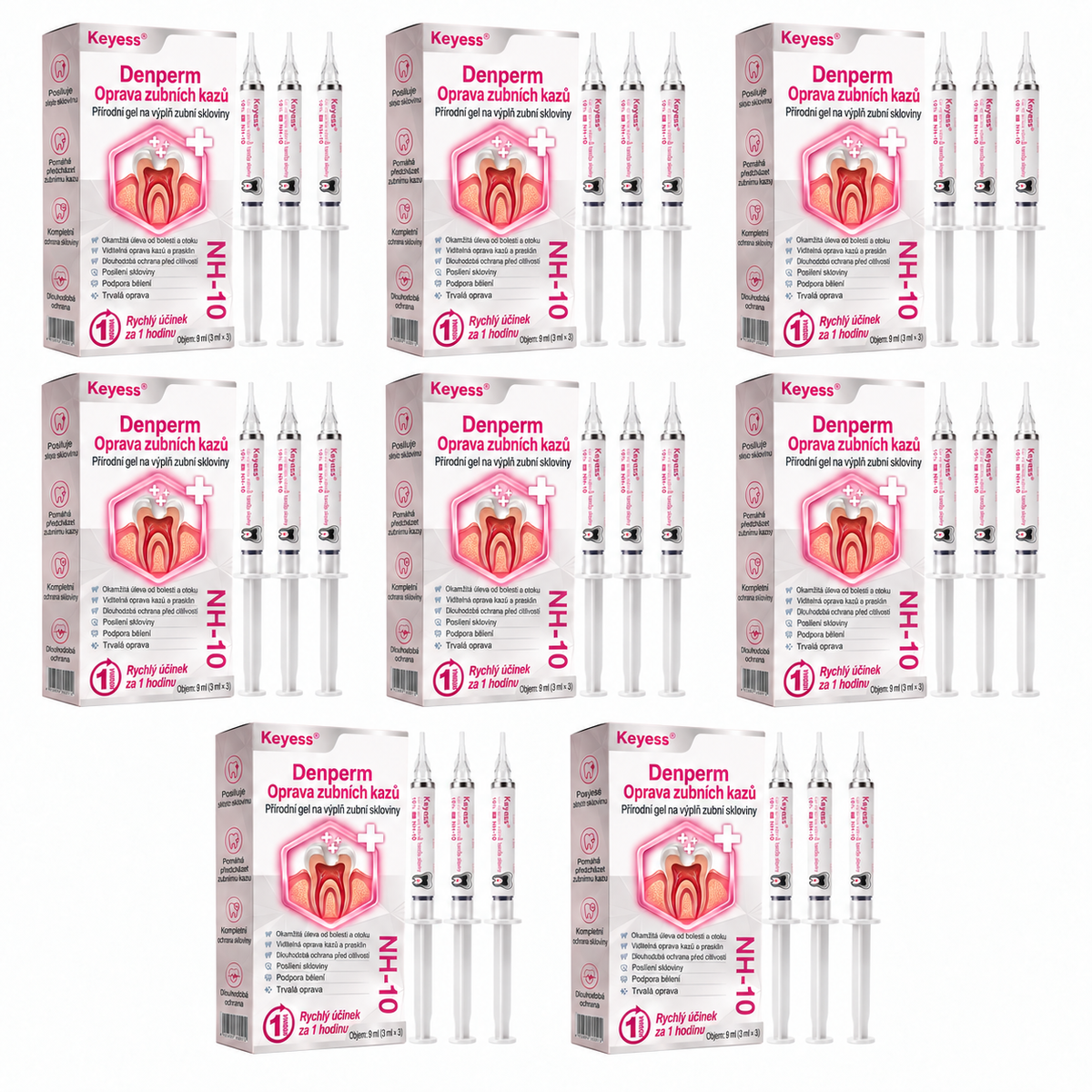 Keyess® DenPerm🎉🧣🧣 — Gel pro péči o zubní sklovinu při kazech, citlivých zubech a oslabené sklovině