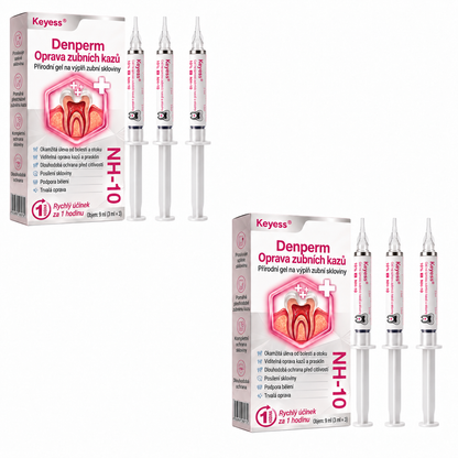 Keyess® DenPerm🎉🧣🧣 — Gel pro péči o zubní sklovinu při kazech, citlivých zubech a oslabené sklovině