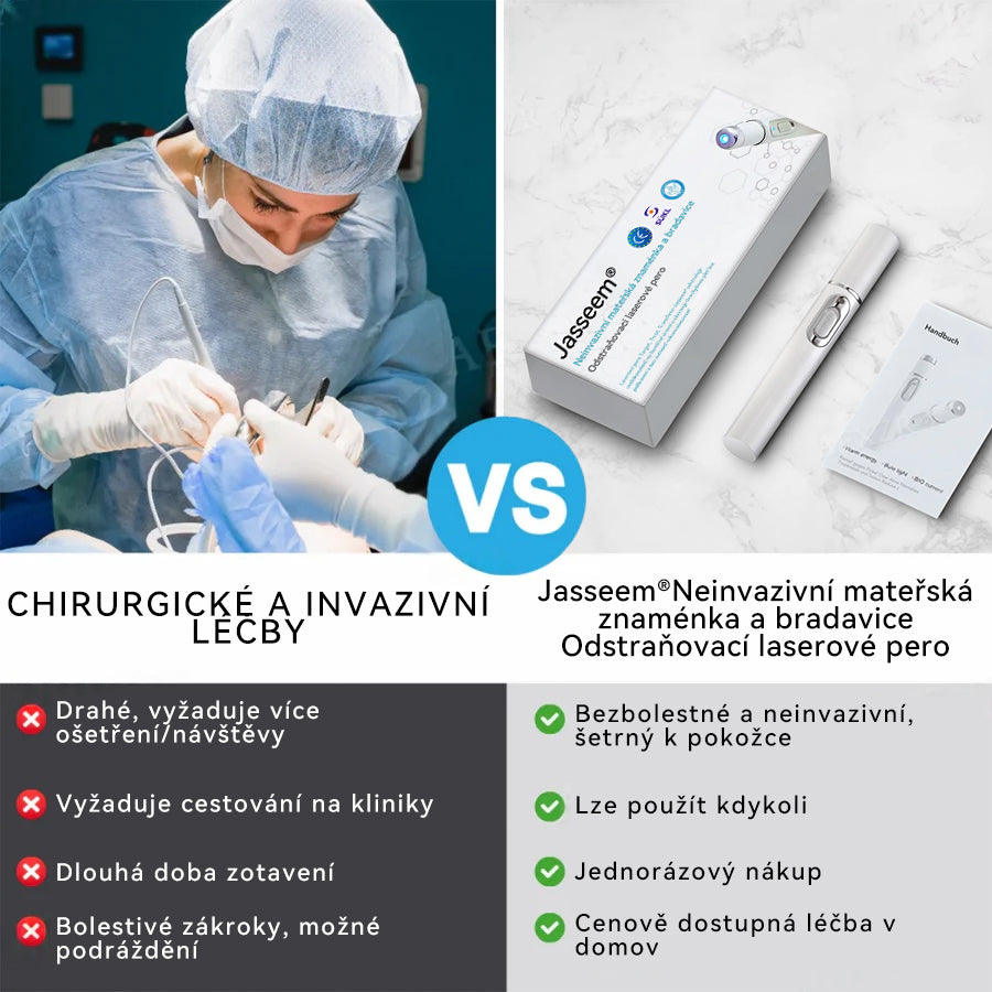 𝐉𝐚𝐬𝐬𝐞𝐞𝐦® Laserové pero lékařské kvality 💕 (Poháněno technologií CO₂ laseru – účinně odstraňuje znaménka, bradavice, kožní výrůstky, pigmentové skvrny a další nedokonalosti pleti) 🔥