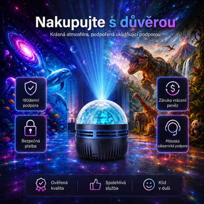 Oficiální obchod | 🦖🌌 SCNDR® 360° chytrý holografický projektor hvězdné oblohy (HD chytrý dynamický 5D)