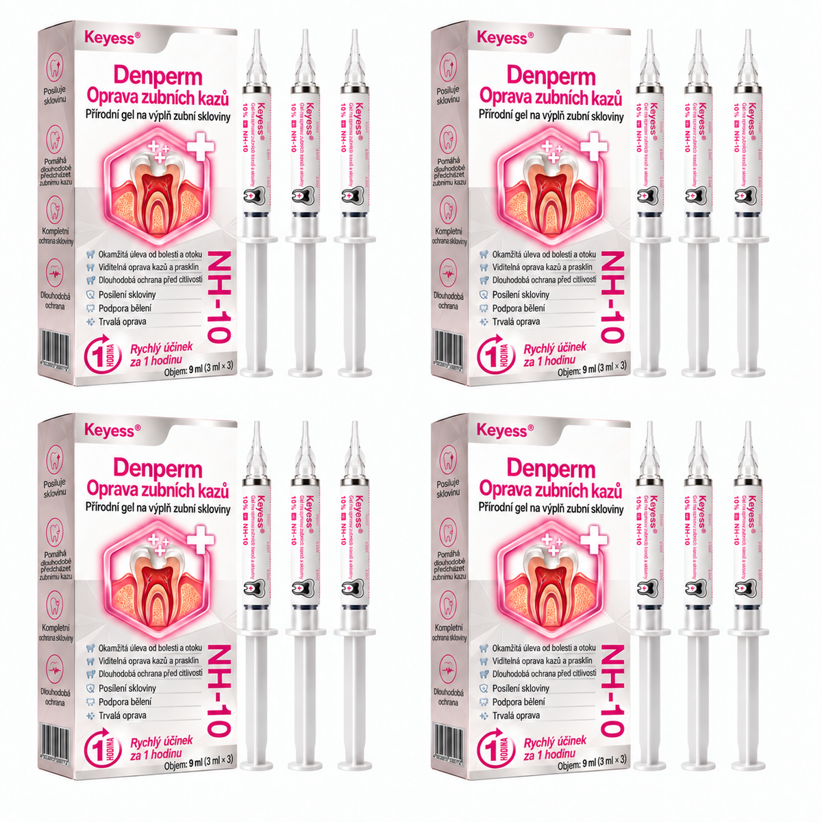 Keyess® DenPerm🎉🧣🧣 — Gel pro péči o zubní sklovinu při kazech, citlivých zubech a oslabené sklovině