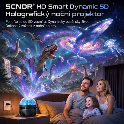 Oficiální obchod | 🦖🎁 SCNDR® 360° chytrý holografický projektor hvězdné oblohy (HD chytrý dynamický 5D)
