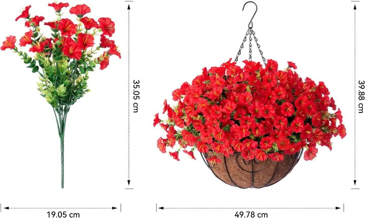 💐💐 Zimní limitovaná edice 2025 ✨ Umělé macešky (petúnie) s UV simulací