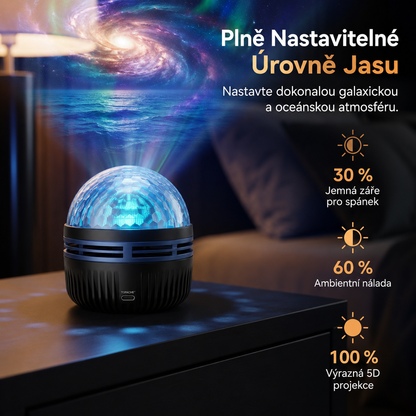 🇨🇿 Oficiální obchod v České republice | 🎁💕SCNDR® 360° Inteligentní holografický projektor hvězdné oblohy (HD inteligentní dynamický 5D)